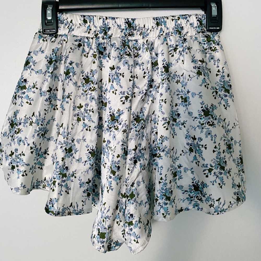 Satin Floral Shorts